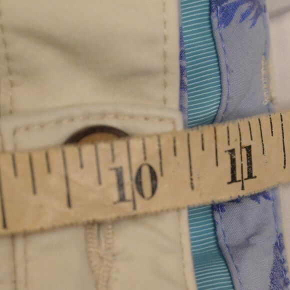 Tommy Bahama Chino Shorts Men's 35 White Cotton Tencel Mid Rise - Picture 8 of 9